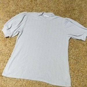 Maurices Mock Neck Puff Sleeve Knit Top